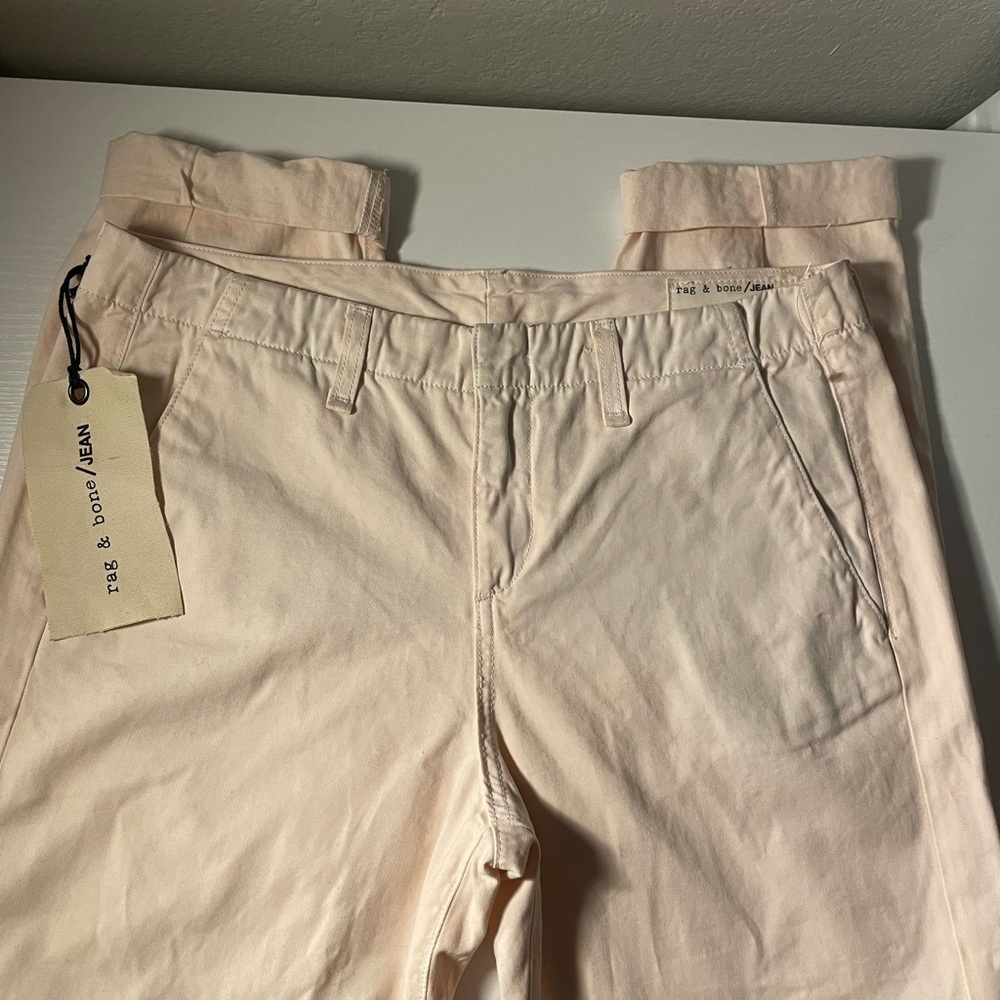 NWT Rag & Bone vintage magnolia cream ankle cropped jeans